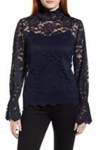 Women's Everleigh Stretch Lace Top - Blue