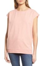 Women's Trouve Cap Sleeve Sweatshirt, Size - Pink