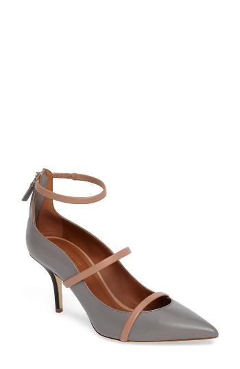 Women's Malon Souliers Robyn Ankle Strap Pump .5us / 36eu - Black