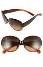 Women's Maui Jim Nahiku 59mm Polarizedplus2 Sunglasses - Chocolate Fade/ Hcl Bronze