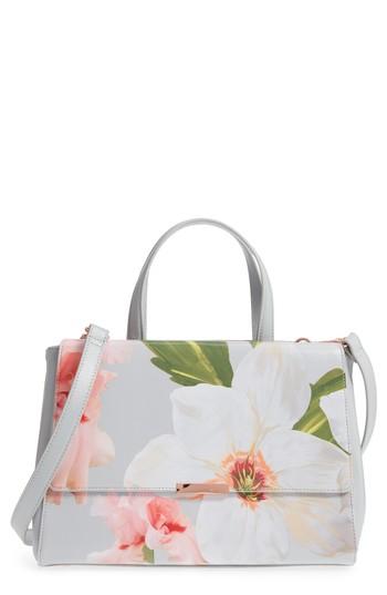 Ted Baker London Peobe Chatsworth Bloom Faux Leather Satchel -