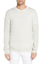 Men's Vince Crewneck Merino Wool Sweater - White