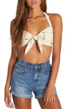 Women's Billabong Forever In A Day Halter Crop Top - Beige