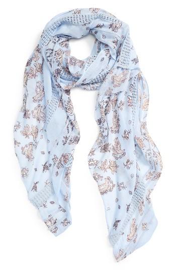 Women's Hinge Kaleidoscope Bloom Lace Inset Scarf