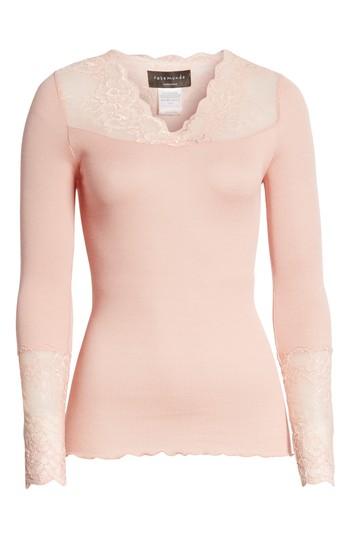 Women's Rosemunde Brigit Lace Embellished Silk Blend Top