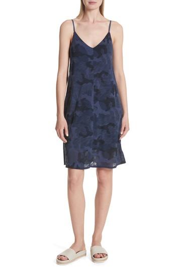 Women's Atm Anthony Thomas Melillo Camo Print Slipdress - Blue