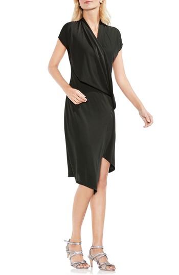 Women's Vince Camuto Draped Faux Wrap Dress - Green