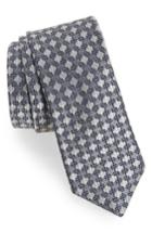 Men's Ted Baker London Ford Check Silk Tie, Size - Grey