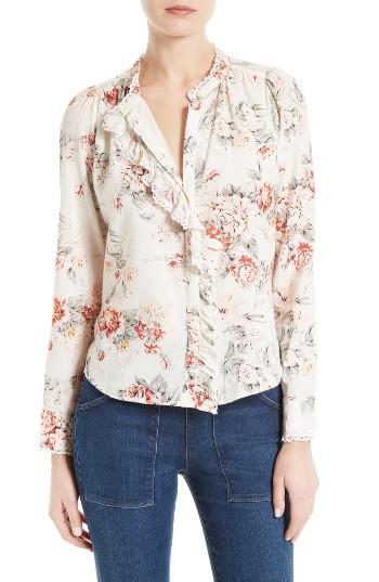 Women's La Vie Rebecca Taylor Rose Ruffle Blouse