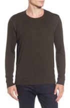 Men's Velvet By Graham & Spencer Modern Trim Marled Long Sleeve T-shirt - Green