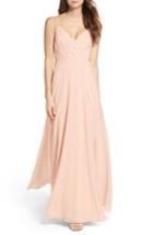 Women's Lulus Surplice Chiffon Gown