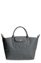 Longchamp 'medium Le Pliage Neo' Nylon Tote - Grey