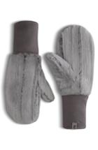 Women's The North Face Furlander Faux Fur Mittens - Grey