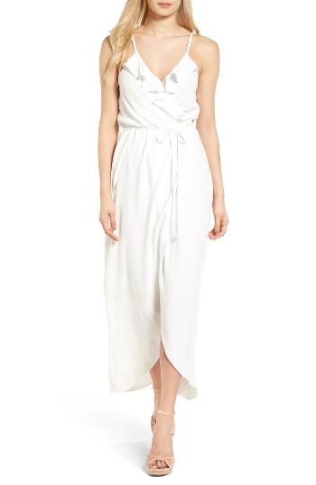 Women's Everly Ruffle Wrap Maxi Dress - White