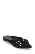 Women's Etienne Aigner Joy Embellished Bow Mule M - Black