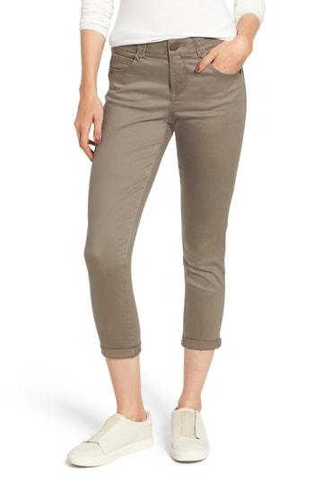 Women's Wit & Wisdom Ab-solution Crop Skinny Pants - Green