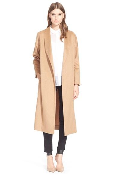 Women's Ayr 'the Robe' Camel Hair Maxi Coat - Beige