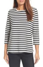 Women's Halogen High/low Cross Back Sweatshirt - Black