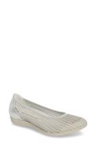 Women's Mephisto Evelyne Perforated Flat M - White