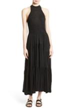 Women's Rebecca Taylor Ruched Jersey Maxi Dress