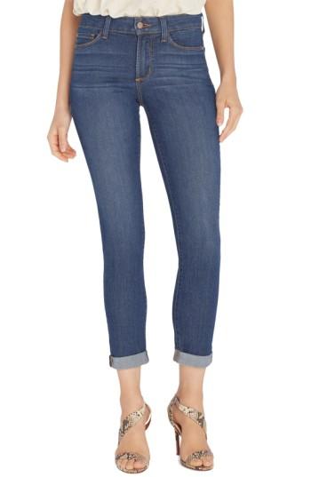 Petite Women's Nydj 'annabelle' Stretch Boyfriend Jeans P - Blue