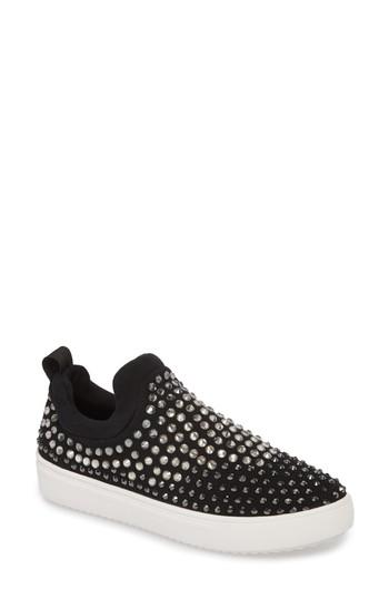 Women's Steve Madden Sherry Crystal Embellished Sneaker M - Black