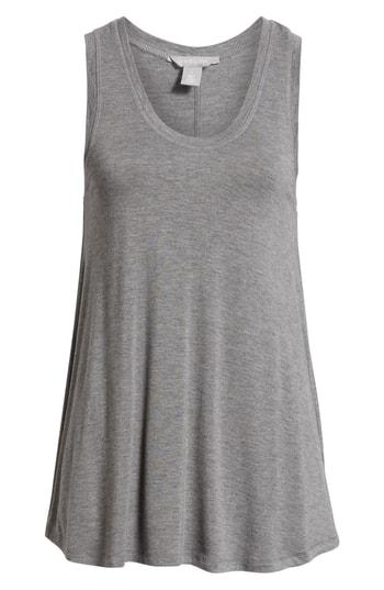 Women's Caslon Off-duty Swing Tank, Size - Grey