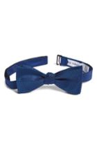 Men's Calibrate Pop Dot Silk Bow Tie, Size - Blue
