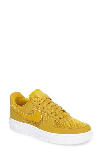 Women's Nike Air Force 1 '07 Pinnacle Sneaker .5 M - Yellow