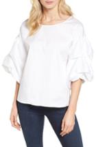 Women's Halogen Blouson Sleeve Top - White