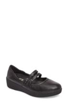 Women's Fitflop Superbendy(tm) Mary Jane Flat .5 M - Black