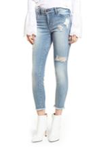 Women's Bp. Emma Ripped Ankle Skinny Jeans - Blue