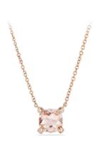 Women's David Yurman Chatelaine 18k Rose Gold Pendant Necklace With Diamonds