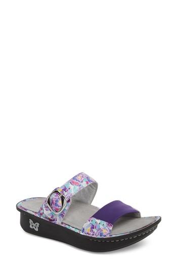 Women's Alegria By Pg Lite Keara Slide Sandal -9.5us / 39eu - Purple