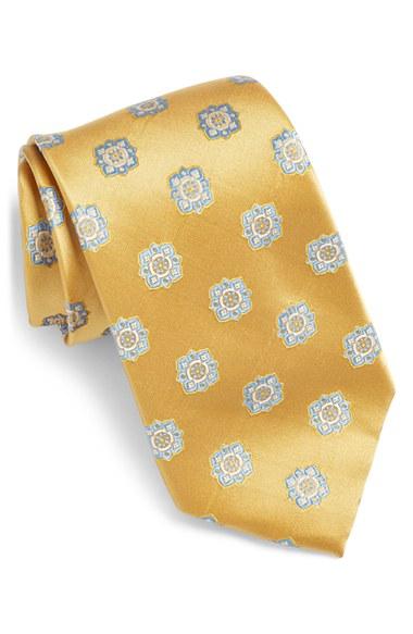 Men's Nordstrom Men's Shop Floral Medallion Silk Tie