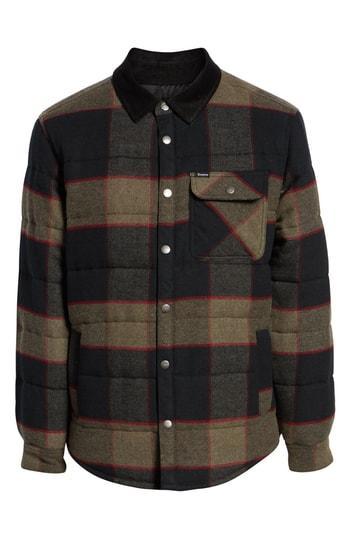 Men's Brixton 'cass' Quilted Jacket - Grey