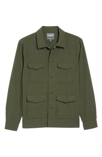Men's Bonobos Seersucker Military Jacket R - Green