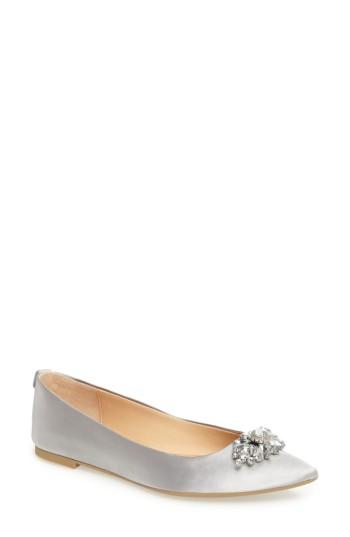 Women's Jewel Badgley Mischka Havana Embellished Flat