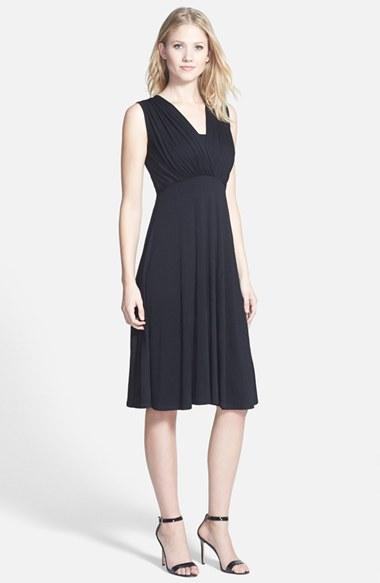 Women's Maternal America Tummy Tuck Sleeveless Maternity/nursing Dress - Black