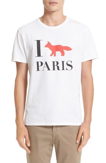 Men's Maison Kitsune Graphic T-shirt - White