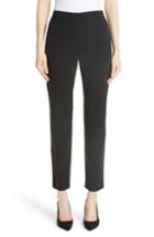 Women's Emporio Armani Magic Stretch Wool Crepe Pants Us / 40 It - Black