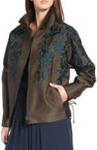 Women's Lewit Oversize Embroidered Jacket - Green
