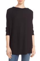 Women's Willow & Clay Bishop Sleeve Back Cutout Sweater - Black
