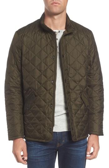 Men's Barbour Flyweight Chelsea Quilted Jacket - Green