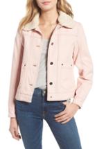 Women's Pendleton Faux Shearling Trucker Jacket - Pink