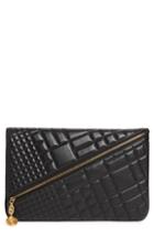 Versace Oversized Quilted Leather Clutch -