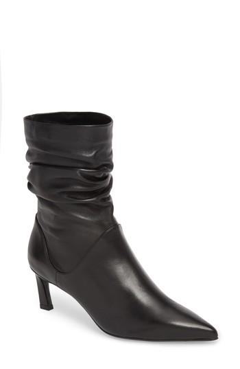 Women's Stuart Weitzman Demibenatar Slouch Bootie M - Black