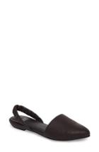 Women's Eileen Fisher Tula Slingback Flat M - Black