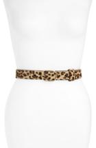 Women's Halogen Genuine Calf Hair Belt - Leopard