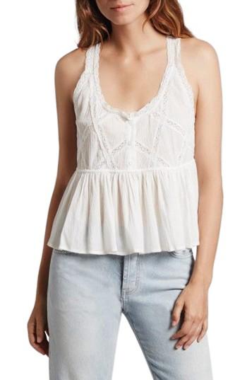 Women's Current/elliott The Lace Top - White